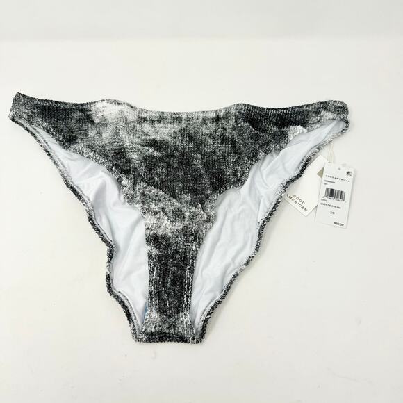 Good American WOMEN ALWAYS FITS GREY TIE DYE GOOD WAIST CHEEKY BOTTOM SIZE 4X/5X - Picture 2 of 4
